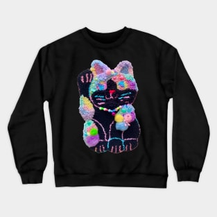 arcade lucky cat Crewneck Sweatshirt